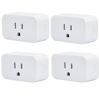 THIRDREALITY Smart Plug 4 Pack, 15A Smart Outlet with Timer Function, Zigbee Repeater, ETL Certified, Requires ZigBee Hub, No Power Meter