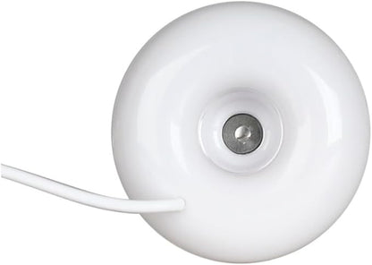 Mini USB Air Humidifier Rechargeable Float Water Donut Shape Humidifier for Home Office White