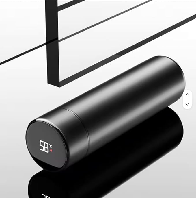 Smart LED Temperature Display Insulated Water Bottle, Stainless Steel Vacuum Flask
