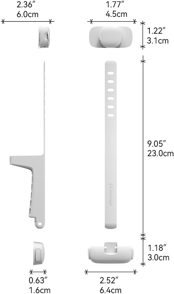 EUDEMON Baby Safety Washer/Dryer Door Stopper,Front Load Washer Door Prop for Kids, Child Washing Machine Door Holder, Safety Door Lock for Washer & Dryer (2 Pack,White)