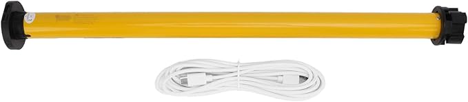 Pilipane Smart Roller Blinds Motor Voice Control APP Enabled Lithium Battery Powered Electric Roller Shades Tubular Motor with Timer for Home Bedroom Living Room Aluminum Alloy Plastic