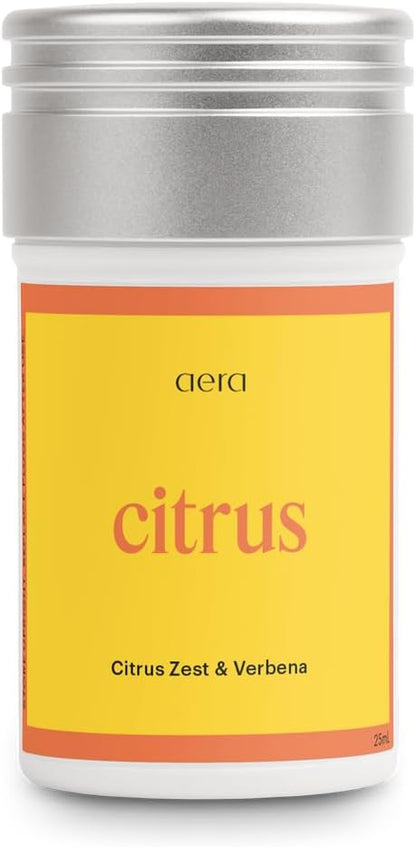 Aera Essential Oil Fragrance Diffuser + Citrus Scent Refill for Large Rooms (500–1000 Sq Ft), Alexa Compatible + App Controlled Aromatherapy Smart Waterless Diffuser – Hypoallergenic & Pet Safe