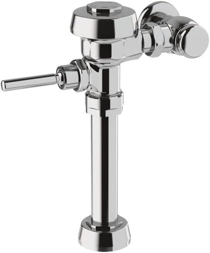 Sloan Royal 111 Exposed Manual Water Closet Flushometer, 1.6 GPF Manual Flush Valve - Single Flush Non-Hold-Open Handle, Fixture Connection Top Spud, Polished Chrome Finish, 3010000