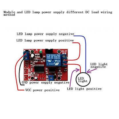 Taidacent 12V Voice-Activated Delay Switch Sound Detection Relay Module Sound Sensor Module Voice Alarm