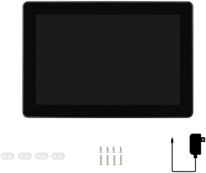 Industrial HMI All-in-one 8inch Touch Display Compatible with Raspberry Pi 4 (Included), Supports Dual 4K HDMI Output, 10-Point Touch, Aluminum Alloy Case (PI4-HMI-080D)