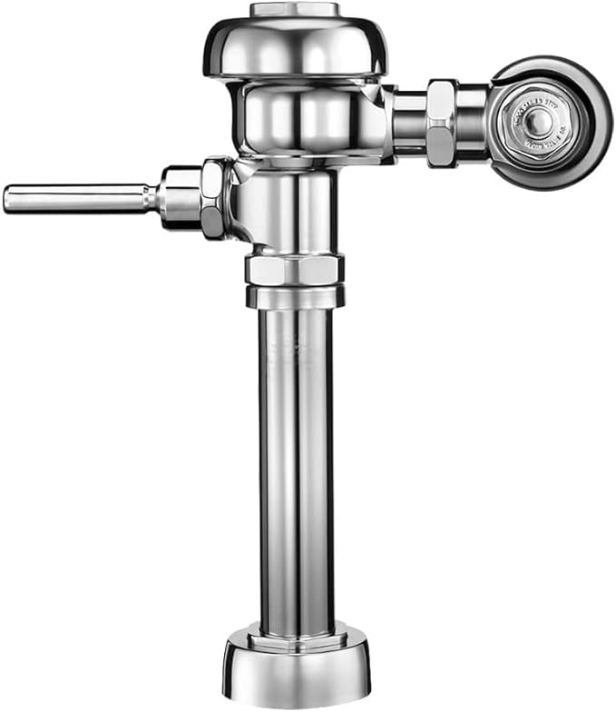 Sloan Regal 111 Exposed Manual Water Closet Flushometer (6 - Pack), 1.6 GPF Manual Flush Valve - Single Flush, Fixture Connection Top Spud, Diaphragm Valve, Polished Chrome Finish, 3080053