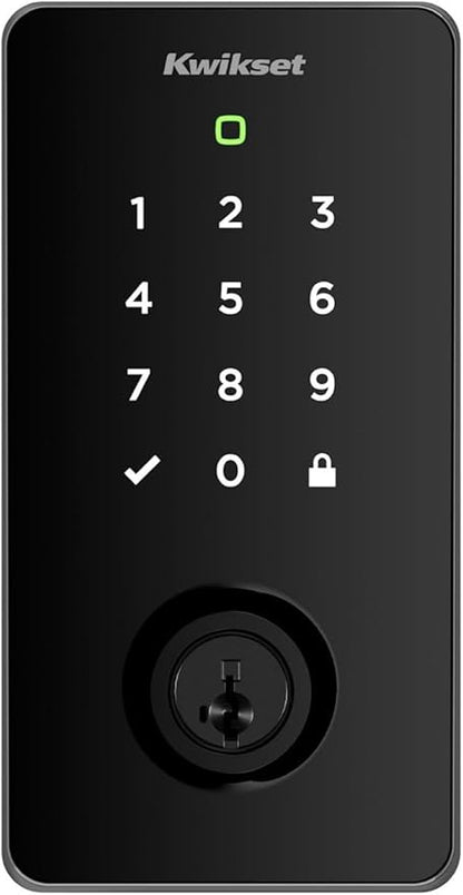 Kwikset Halo Select Smart Lock Keyless Entry Door Lock Wi-Fi and Matter Enabled Deadbolt No Hub Needed, Geofence Auto-Unlock, Grade AAA Certified, Easy Install, Satin Nickel Lifetime Finish Warranty