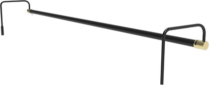 Cocoweb 43 Inch Tru-Slim Black and Brass Picture Light - LED, 2700K, Adjustable Arm, Plug-in, Toggle Switch, Sleek and Compact Design
