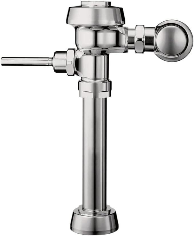 Sloan Royal 110 Exposed Manual Water Closet Flushometer, 3.5 GPF Manual Flush Valve - Single Flush Non-Hold-Open Handle, Fixture Connection Top Spud, Polished Chrome Finish, 3010100