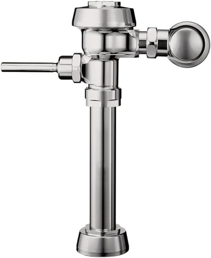 Sloan Royal 110 Exposed Manual Water Closet Flushometer, 3.5 GPF Manual Flush Valve - Single Flush Non-Hold-Open Handle, Fixture Connection Top Spud, Polished Chrome Finish, 3010100