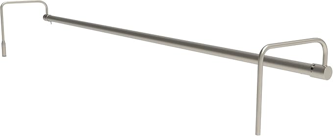 Cocoweb 43 Inch Tru-Slim Satin Nickel Picture Light - LED, 2700K, Adjustable Arm, Plug-in, Toggle Switch, Sleek and Compact Design