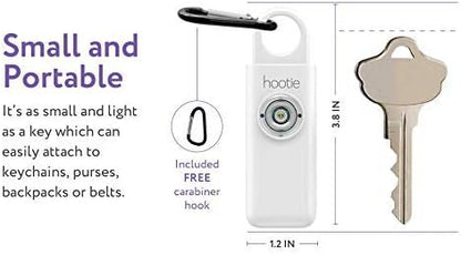 Hootie Personal Safety Alarm for Women, Men, & Kids - Keychain Alarm, Self Defense Strobe & Siren, Security Siren Keychain with 130dB Self Defense Siren & Strobe Light - Mint
