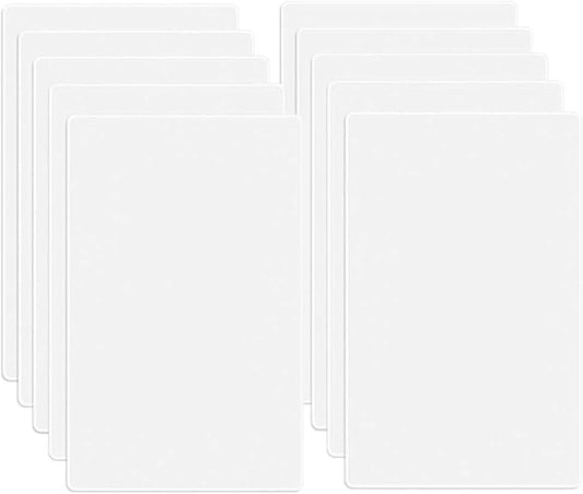 1-Gang Screwless Blank Wall Plate Cover Blank Switch Outlet Electrical Faceplate for Light Switch, Receptacle, Dimmers, USB Outlet, GFCI, Child Safe Cover Plate, White (10-Pack)