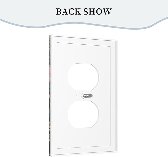 Decorative Light Switch Cover Multicolored Mushrooms Colorful Plant Single Rocker Personalized Wall Plate Switchplate 1 Gang Outlet Covers Decora Light Switch Plate for Home Decor