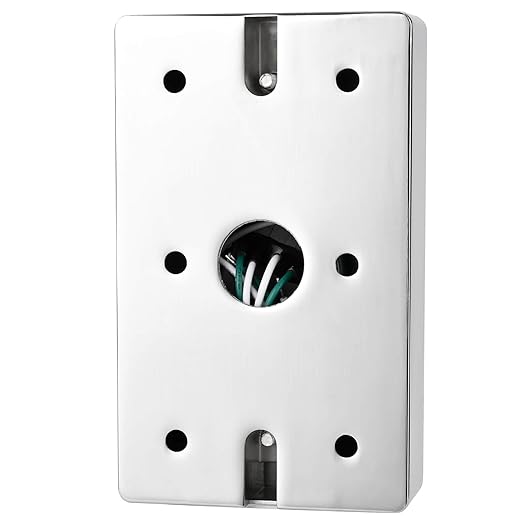 Push to Exit Button for Door Access Control Big Press Button IP68 Waterproof 304 Stainless Steel Shell with Back Mounted Box NO/COM Output