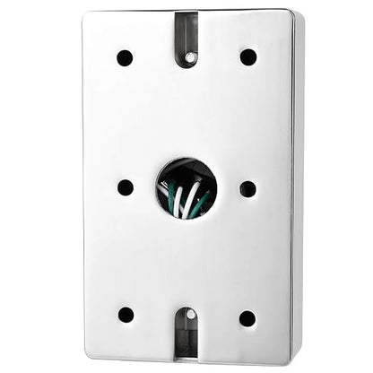Push to Exit Button for Door Access Control Big Press Button IP68 Waterproof 304 Stainless Steel Shell with Back Mounted Box NO/COM Output