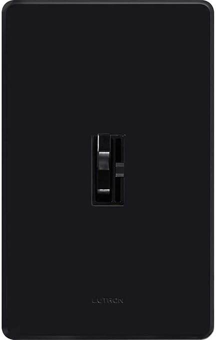 Lutron Ariadni/Toggler LED+ Dimmer Switch for Dimmable LED, Halogen and Incandescent Bulbs, 150 Watt, Single-Pole or 3-Way, AYCL-153P-BL, Black