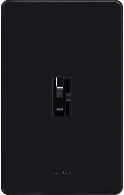 Lutron Ariadni/Toggler LED+ Dimmer Switch for Dimmable LED, Halogen and Incandescent Bulbs, 150 Watt, Single-Pole or 3-Way, AYCL-153P-BL, Black