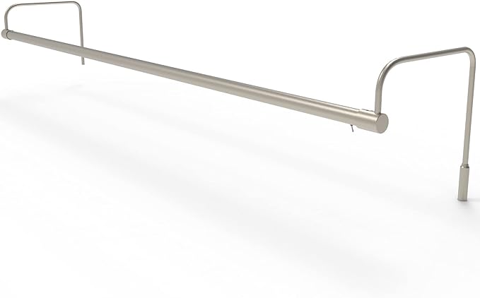 Cocoweb 43 Inch Tru-Slim Satin Nickel Picture Light - LED, 2700K, Adjustable Arm, Plug-in, Toggle Switch, Sleek and Compact Design
