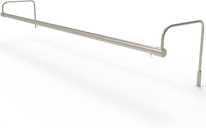 Cocoweb 43 Inch Tru-Slim Satin Nickel Picture Light - LED, 2700K, Adjustable Arm, Plug-in, Toggle Switch, Sleek and Compact Design