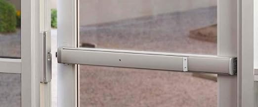 bus HES 9600 Electric Strike Surface Mounted Body for Rim Exit Devices, Satin Stainless Steel Finish, Model: 9600-630