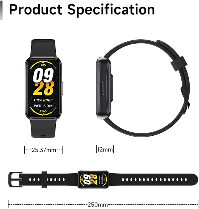 Fitness Trackers,Smart Band 24/7 Health Monitoring,Blood Oxygen Heart Rate Sleep Monitor,Calorie Pedometer Steps Counter Activity watchs/Notifications for iOS/Android