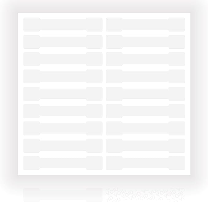 Transparent Blank Tamper Evident Labels Crystal Clear Sealing Package Seal Self Adhesive Security Warranty Void Tamper Proof Stickers (100pcs Bone)