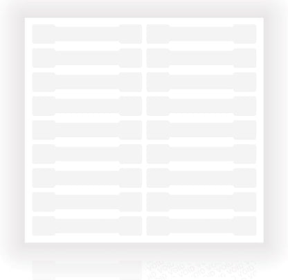 Transparent Blank Tamper Evident Labels Crystal Clear Sealing Package Seal Self Adhesive Security Warranty Void Tamper Proof Stickers (500pcs Bone)