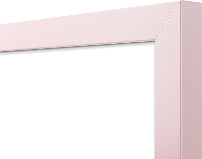 Golden State Art, 8x10 Picture Frame with Mat for 5x7 Photo - High Definition Glass Wall Mounting or Tabletop Display (Pink, 1 Pack)