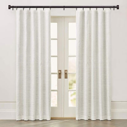 Adjustable Curtain Rods-18 to 45 Inches,1 Inch Modern Metal Drapery Rods, Adjustable Heavy Duty Curtain Pole with Simple End Caps