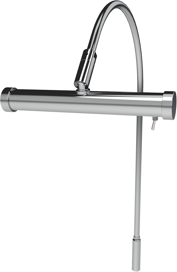 Cocoweb 6 Inch Tru-Slim Chrome Picture Light - LED, 2700K, Adjustable Arm, Plug-in, Toggle Switch, Sleek and Compact Design