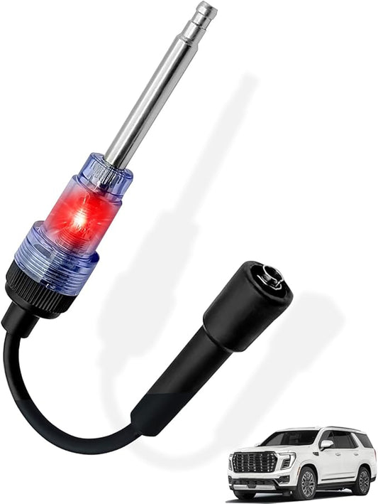 Inline Spark Plug Tester, Plug-in Engine Ignition Tester Armature Diagnostic Tool, Small & Big Internal/External Engines Accessories for Automotive, Car, Lawn Mower, Motorcycle