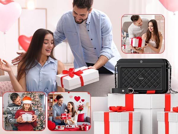 iDiskk Security Lock Box, Metal Safe Box with Anti-Theft with Fingerprint and Password Unlocking, MFi Certification Compatible with Find My App (iOS Only) Ideal for Secure Storage of Valuables