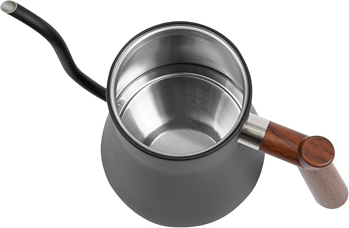 0.9L Gooseneck Electric Kettle 1200W, ±1°F Precise Temp Control & 24H Keep Warm | Pour-Over Coffee & Tea Kettle with LCD Timer, 110V for Home Office (Black)