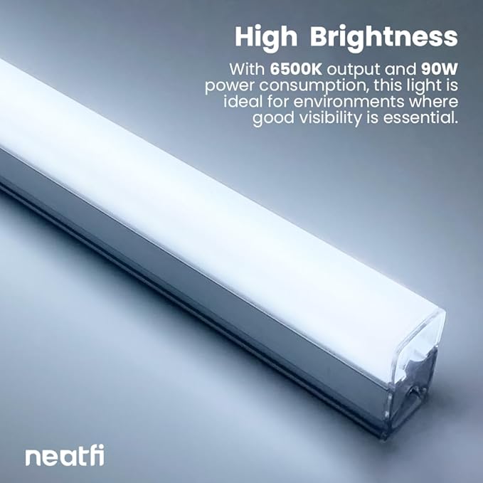 Neatfi LED Hexagon Garage Lights, 9,000 Lumens, 6500K, 90W, Hexagon Lights for Garage, Car Detailing, Auto Shops, Barber Shop, Basements, Warehouses, Beauty Salon, & Gyms (Cool White, 3 Hex)