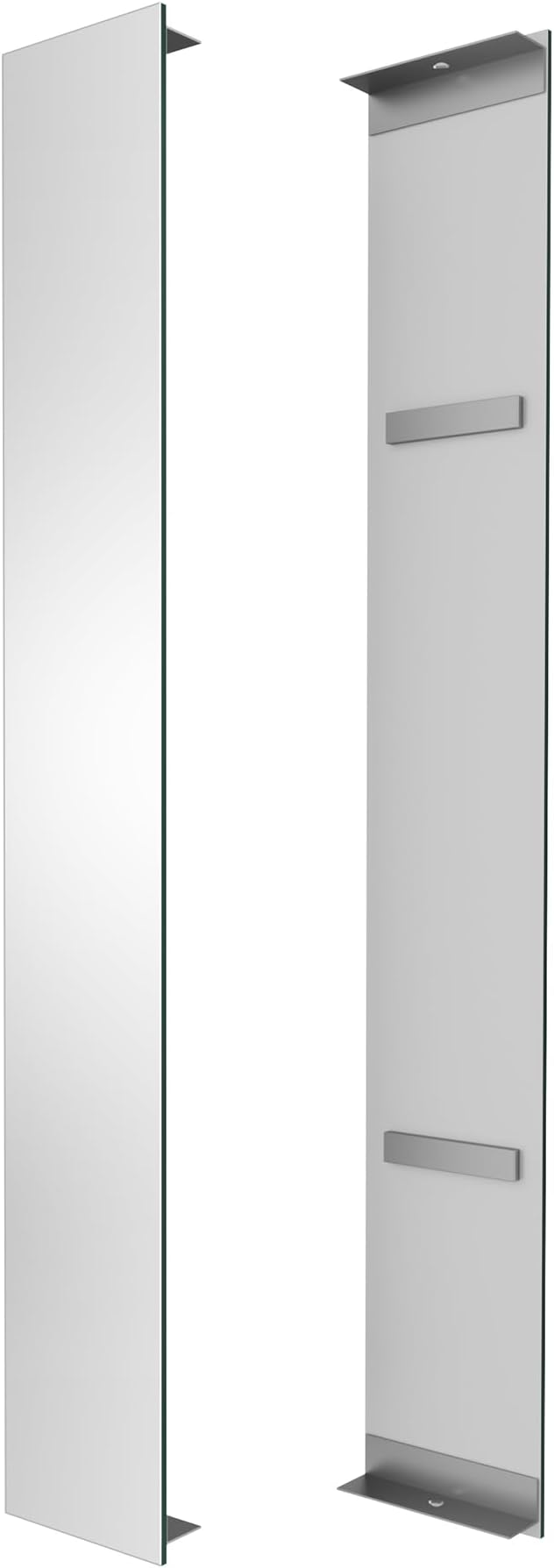 Side Mirrored Kits, 4'' W x 30'' H Decorative Side Mirrors Set of 2 for 30-Inch-Height Front & Backlit Lighted Mirror Cabinet Surface-Mounting-Use Only (for Model-Terri)