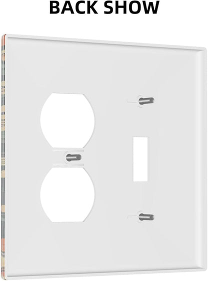 Wallplates William Morris Abstract Floral Plant Pattern Orangeyellowgreen 1 Toggle 1 Duplex Switch Plate Electrical GFCI Faceplate Decorative Light Switch Covers for Bedroom living Room