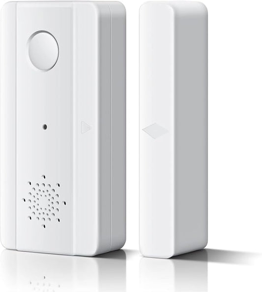 Freezer Door Alarm with Adjustable Voice Reminders (60s/30s/10s/0s Delay) for Open Freezer or Refrigerator Doors