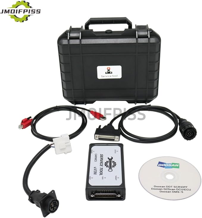 for DOOSAN uVIM Excavator Forklift Engine Diagnostic Tool Fault Detection OBD Interface DDT SCR DPF DCU ECU Scanner 2016 2023 Software (Adapter with 2023 Software)
