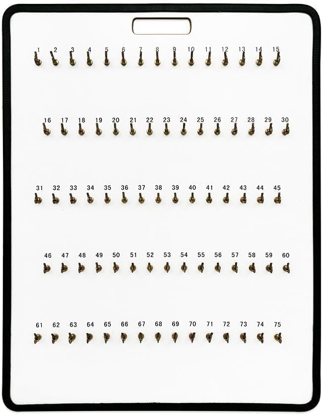 MICRO TEC Masonite Key Holder Wall Mount with 105 Spring-Lock Hooks 32E x 29.5" – Wall Mounted Key Organizer Board with Metal Trim and Handle – Dealership, Office, Garage Key Rack Cabinet - Pack of 1