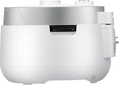 CUCKOO Twin Pressure Rice Cooker 10-Cup Uncooked / 20-Cup Cooked with Induction Heating Technology, 20 Menu Modes with Voice Guide, Large Rice Maker Multi-Cooker & Pressure Cooker (CRP-LHTR1009FW)