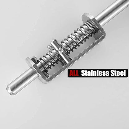 Heavy Duty 304 Stainless Steel Spring Pin Latch Lock Assembly for Doors Cabinets and Utility Trailer Gate -136mm/155mm/165mm (1 pcs) (12X135)