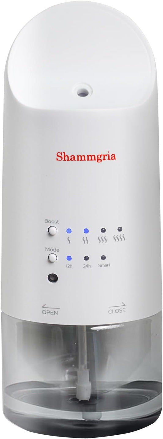2026 Plug-in Essential Oil Diffuser – Waterless Scent Diffuser, Smart Wall Diffuser for Home, Office, & Spa, Covers Up to 500 Sq. Ft., 160ML Capacity, Portable Aromatherapy Aroma Diffuser, White