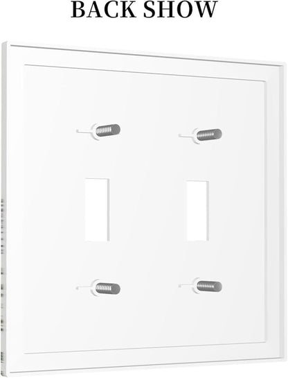 Vintage Herbs Wildflowers Plant Floral Decorative Switch Plates 2 Gang Double Toggle Outlet Light Switch Cover Wall Plate Electrical Faceplate For Bed Room Home Decor