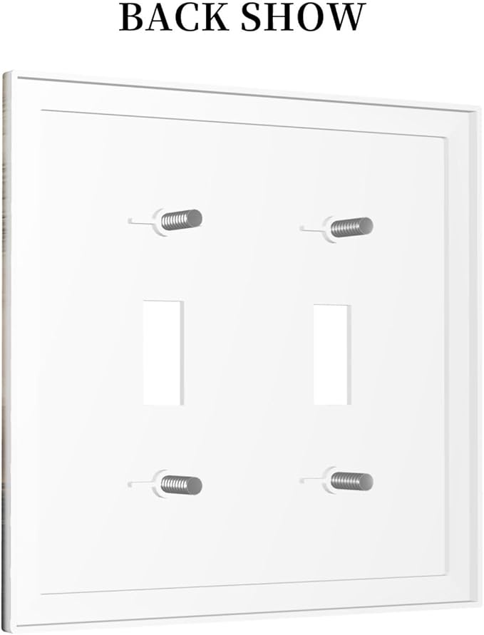 Decorative Switch Plates Vintage Octopus Ocean Sailboat Bizarre Adventure 2 Gang Double Toggle Wall Plate Outlet Light Switch Cover Electrical Faceplate for Bathroom Kids room Decor