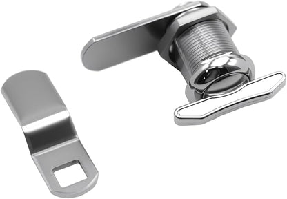 5/8" Thumb Operated Offset Cam Lock, RV Compartment Latch, Non-Locking Thumb Turn, for RV Compartment Camper Storage Door (6 Pack)