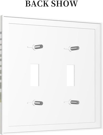Beautiful Boho Mid Century Large Archs Sun Leaves Plants Decorative Switch Plates 2 Gang Double Toggle Outlet Light Switch Cover Wall Plate Electrical Faceplate for Bedroom Living Room Decor