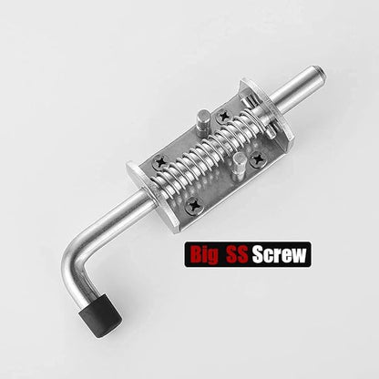 Heavy Duty 304 Stainless Steel Spring Pin Latch Lock Assembly for Doors Cabinets and Utility Trailer Gate -136mm/155mm/165mm (1 pcs) (12X165)