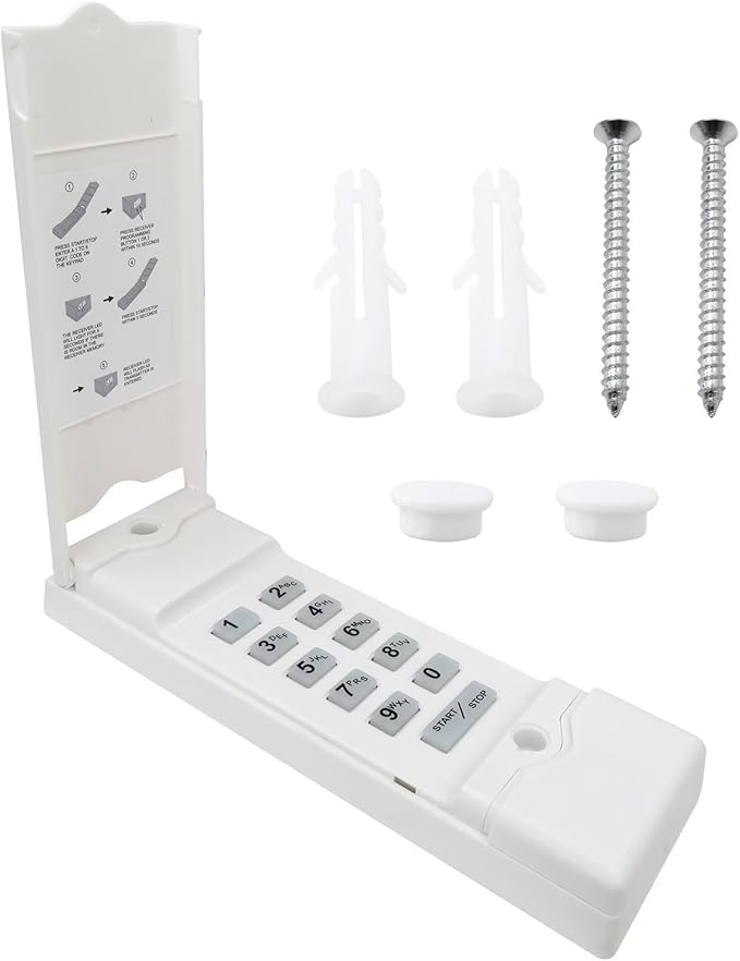 Upgraded Wireless Keypad for Linear MDTK – Secure & Easy-to-Program Garage Door Access