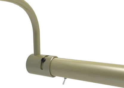 Cocoweb 43 Inch Tru-Slim Antique Brass Picture Light - LED, 2700K, Adjustable Arm, Plug-in, Toggle Switch, Sleek and Compact Design